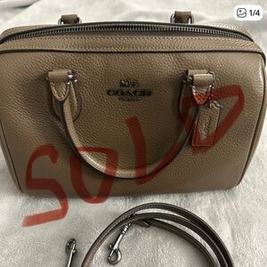 Coach Rowan Leather Satchel